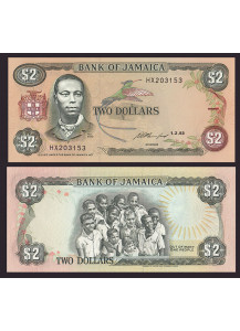 GIAMAICA 2 Dollari 1993 Fior di Stampa